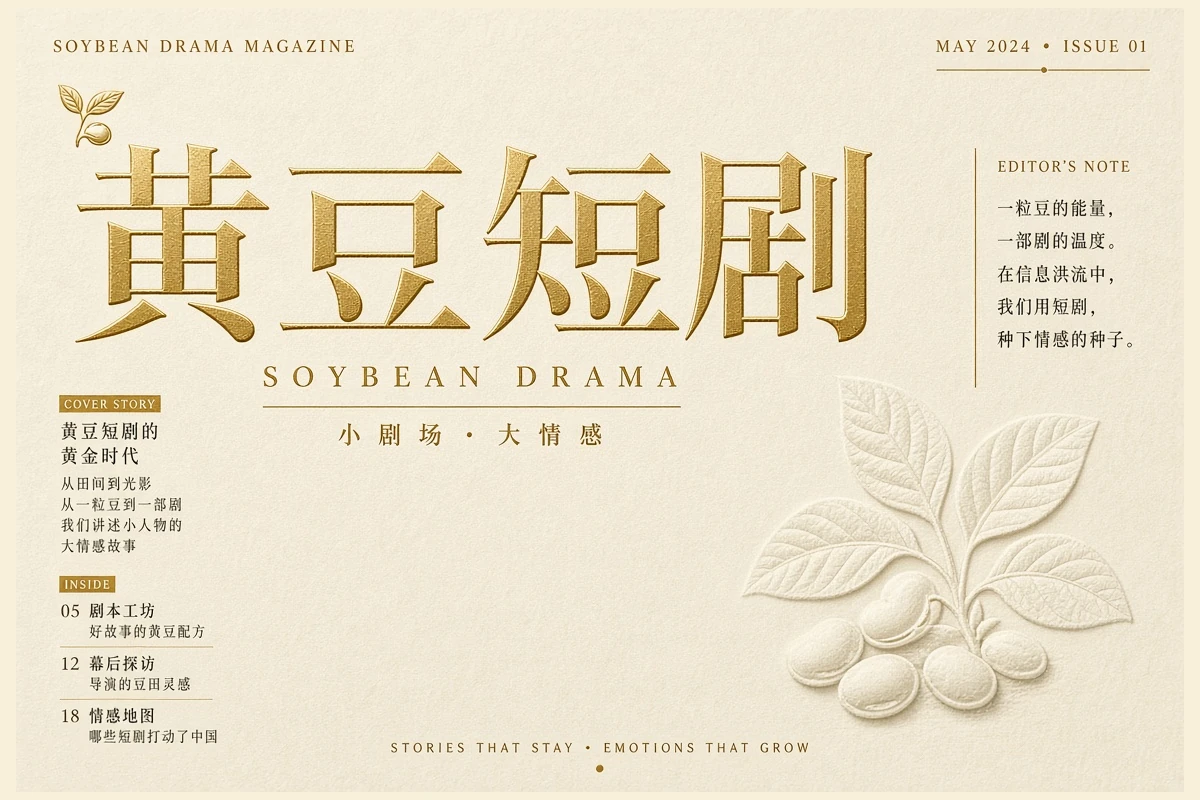 黄豆短剧品牌形象